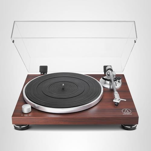 Audio-Technica AT-LPW50BT-RW Manual Belt-Drive Turntable, Rosewood