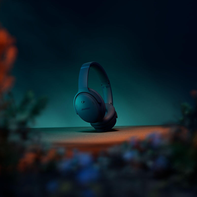 Bose QuietComfort Headphones - Wireless Bluetooth Headphones, Active Over Ear Noise Cancelling and Mic, USB-C Charging, Deep Bass, Up to 24 Hours of Playtime, Twilight Blue - Limited Edition Color