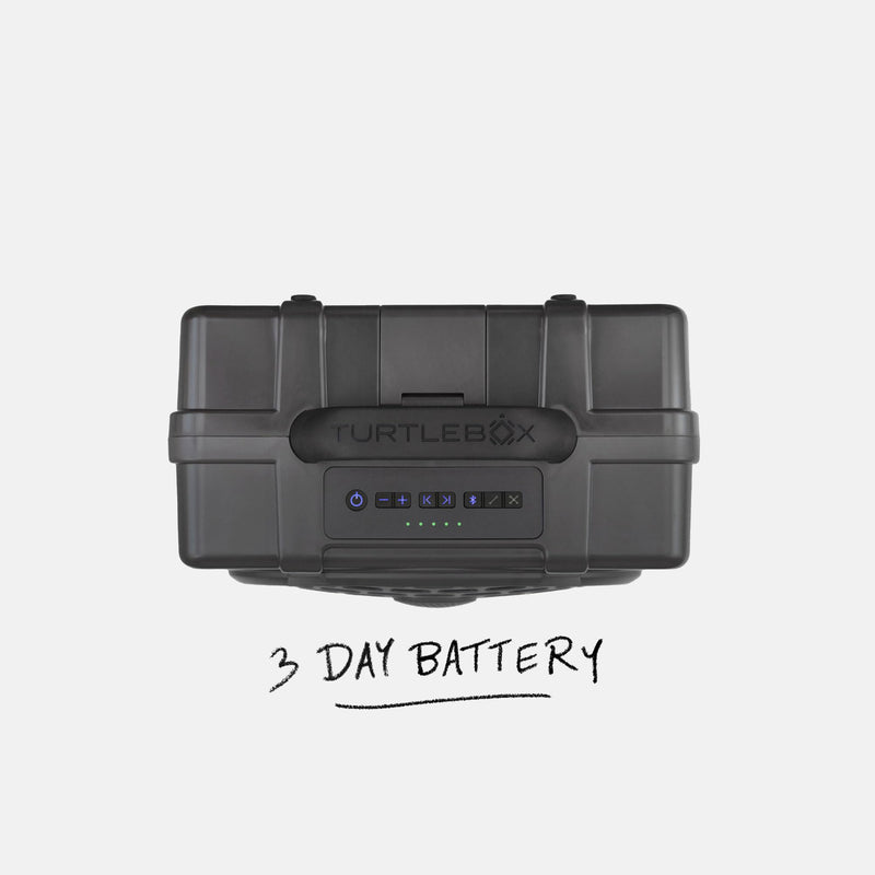 Turtlebox Original Gen 3: Portable Outdoor Bluetooth Speaker – Ultra-Loud (120dB), Waterproof (IP67), Rugged, Impact-Resistant, 3-Day Battery | Party Mode: Unlimited Pairing Stereo, Gray/Camo
