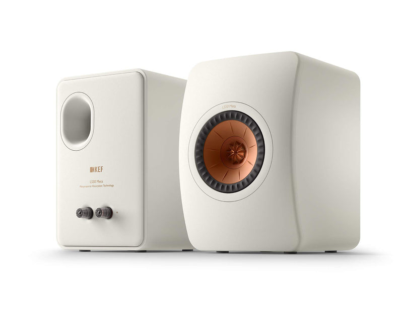 KEF LS50 Meta Bookshelf Speakers – White