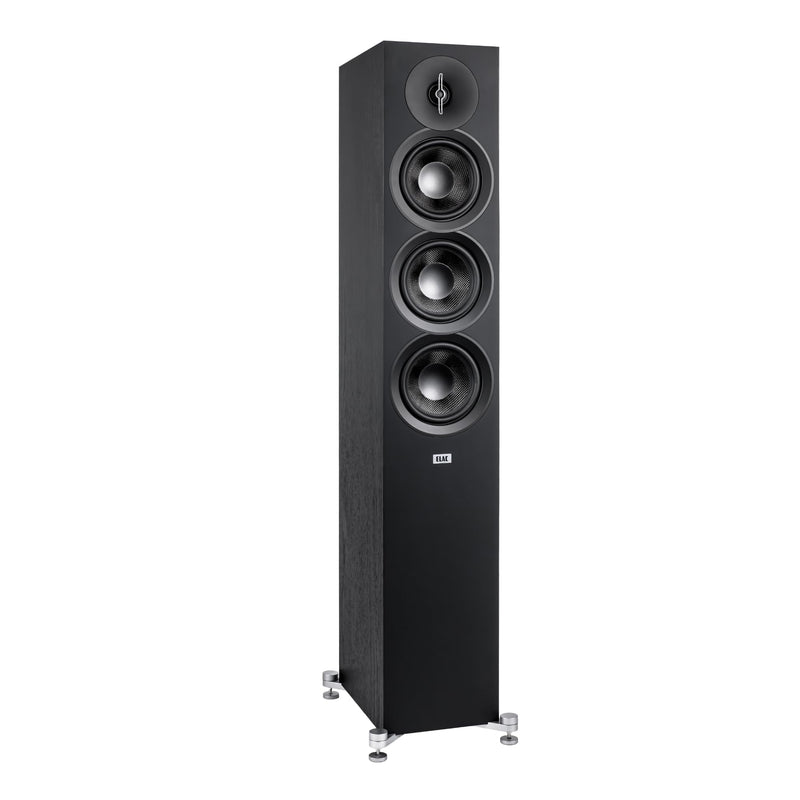 ELAC Debut 3.0 DF53 Floorstanding Speakers – Black Ash