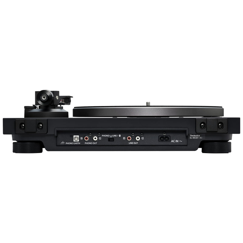 Technics Turntable, Premium Class HiFi Record Player with Coreless Direct Drive Motor and Bluetooth, Stable Playback, Audiophile-Grade Cartridge and Precision Tonearm, SL-40CBT-K, Aluminum