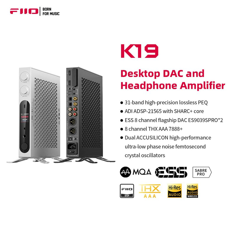 FiiO K19 Desktop DAC & Headphone Amplifier – Black