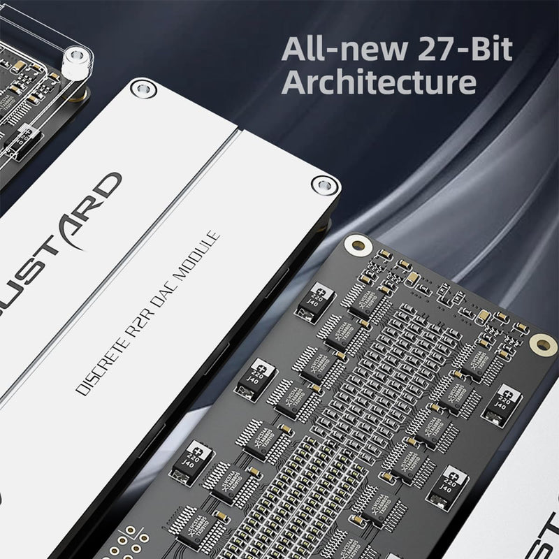 Gustard R30 R2R DAC | DSD512 PCM768kHz | USB, Optical, Coaxial, IIS, AES, LAN Input | Fully Discrete Balanced Digital-Analog Converter | Home Audio Network Streaming Decoder (Black)