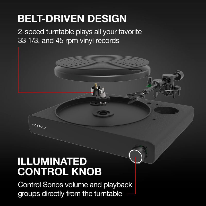 Victrola Stream Onyx Turntable – Onyx