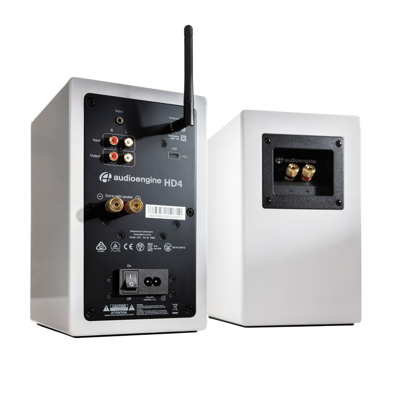 Audioengine HD4 Wireless Speakers – White