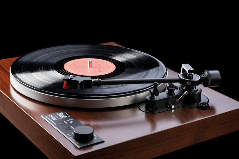 Dual CS529 Walnut Automatic Hi‑Fi Turntable with Twin Gimbal Tonearm, Bluetooth Streaming, and Precision Vinyl Playback