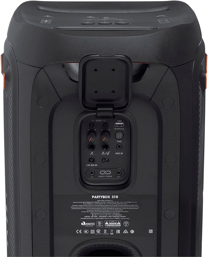 JBL Partybox 310 - Portable Party Speaker with Long Lasting Battery, Powerful JBL Sound and Exciting Light Show,Black