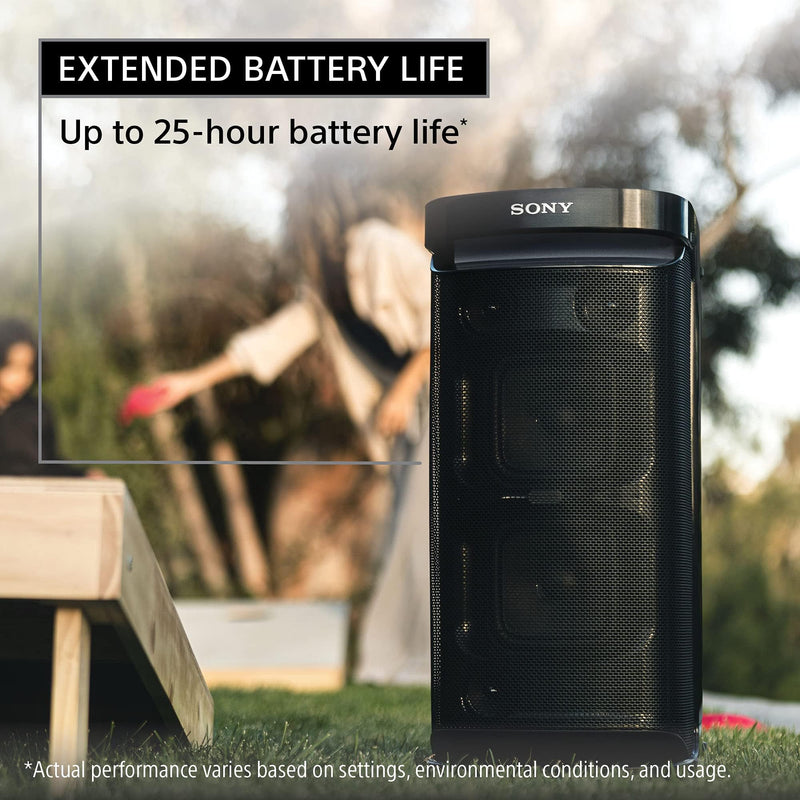 Sony SRS-XP700 X-Series Wireless Portable-BLUETOOTH-Karaoke Party-Speaker IPX4 Splash-resistant with 25 Hour-Battery,Black